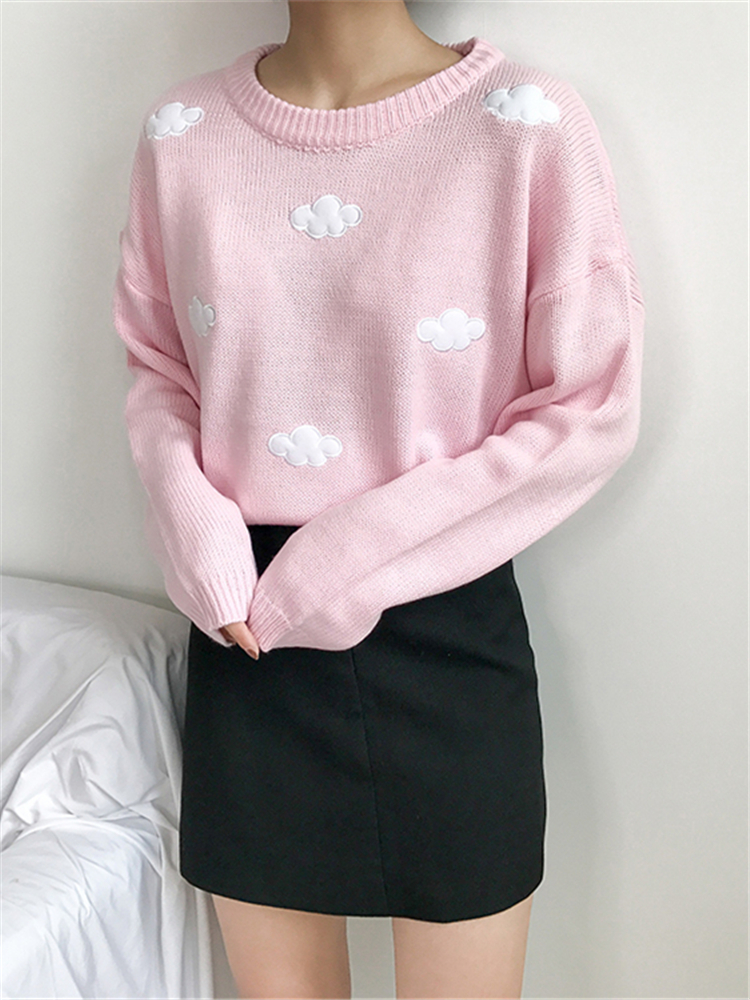 Colorfaith New 2022 Knitted Korean Fashion Pullovers Minimalist Oversized Casual Winter Spring Women Sweaters Wild Jumpers SW201 alx