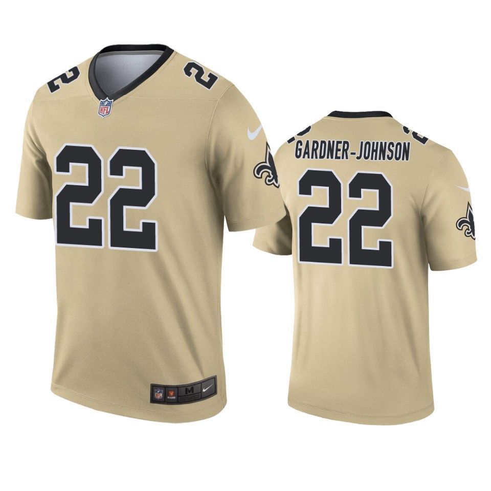 New Orleans Saints Chauncey Gardner-Johnson 2019 Inverted Legend Gold Jersey