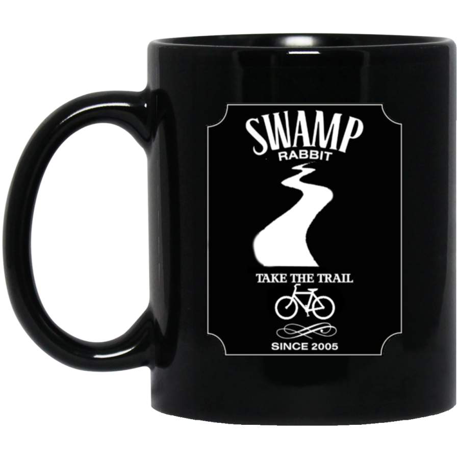 Swamp Rabbit Trail Mug 11 oz 15 oz Black Mug