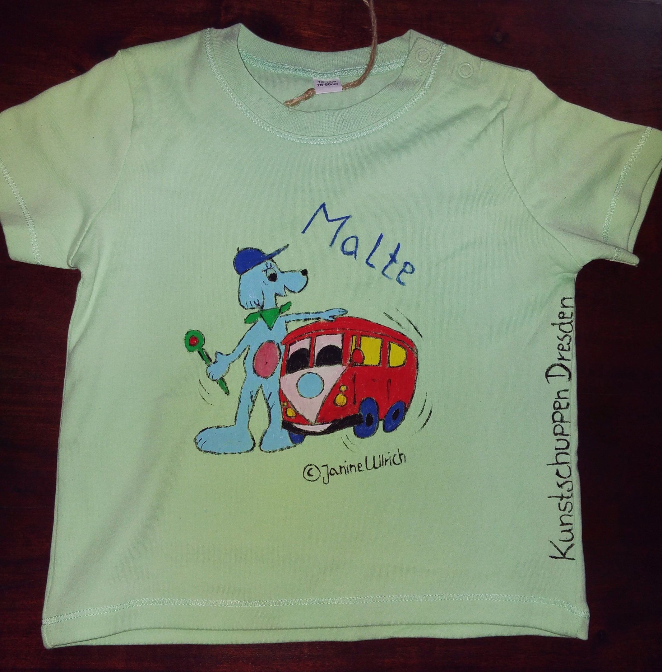 Baby Shirt Camper Hund Handgemalte Motive Verschiedene Gr En Verschiedene Far Shirt