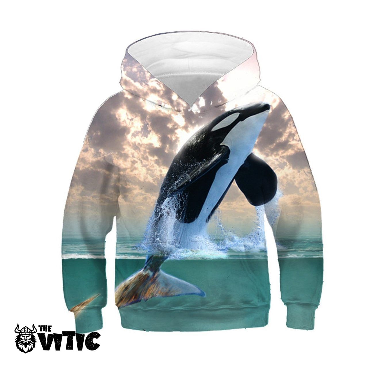 3D Printed Killer Whale Hoodie HD01162