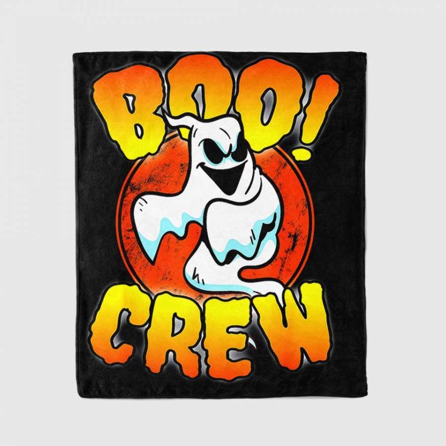 Boo Crew, Ghost – Cute Matching Halloween Costume Blanket Personalized Fleece Blanket Halloween Gifts