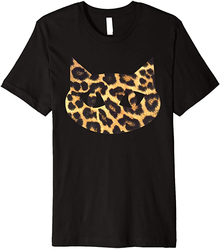 Cat Leopard Cheetah Decor Pattern Premium T-Shirt