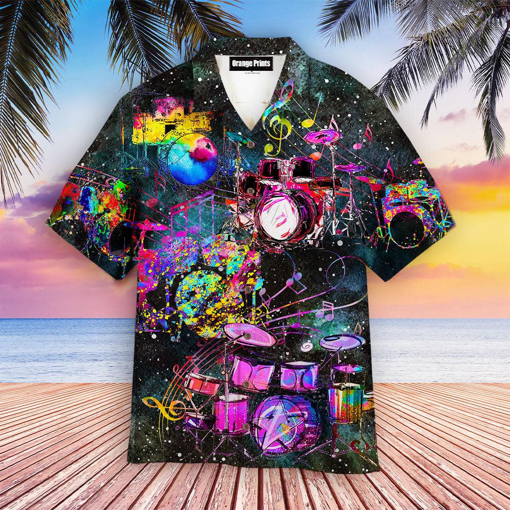 Colorful Drums Hawaii Shirt For Men Women Ha88448