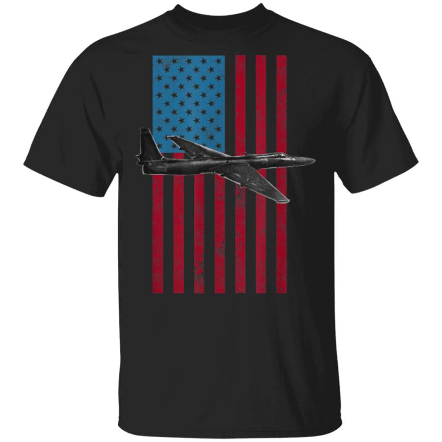 U2 Dragon Lady USA American Flag Tee  Military TShirt