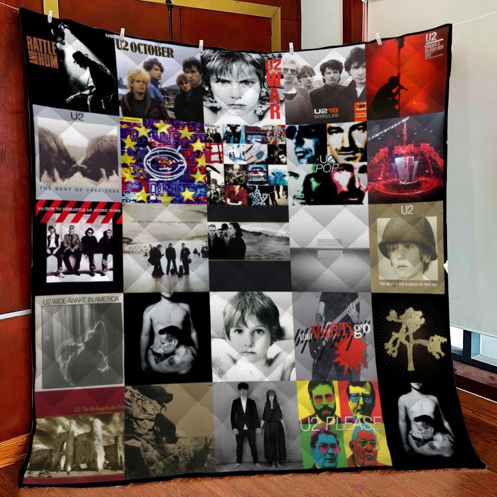 U2 Fleece Blanket Quilt Blanket