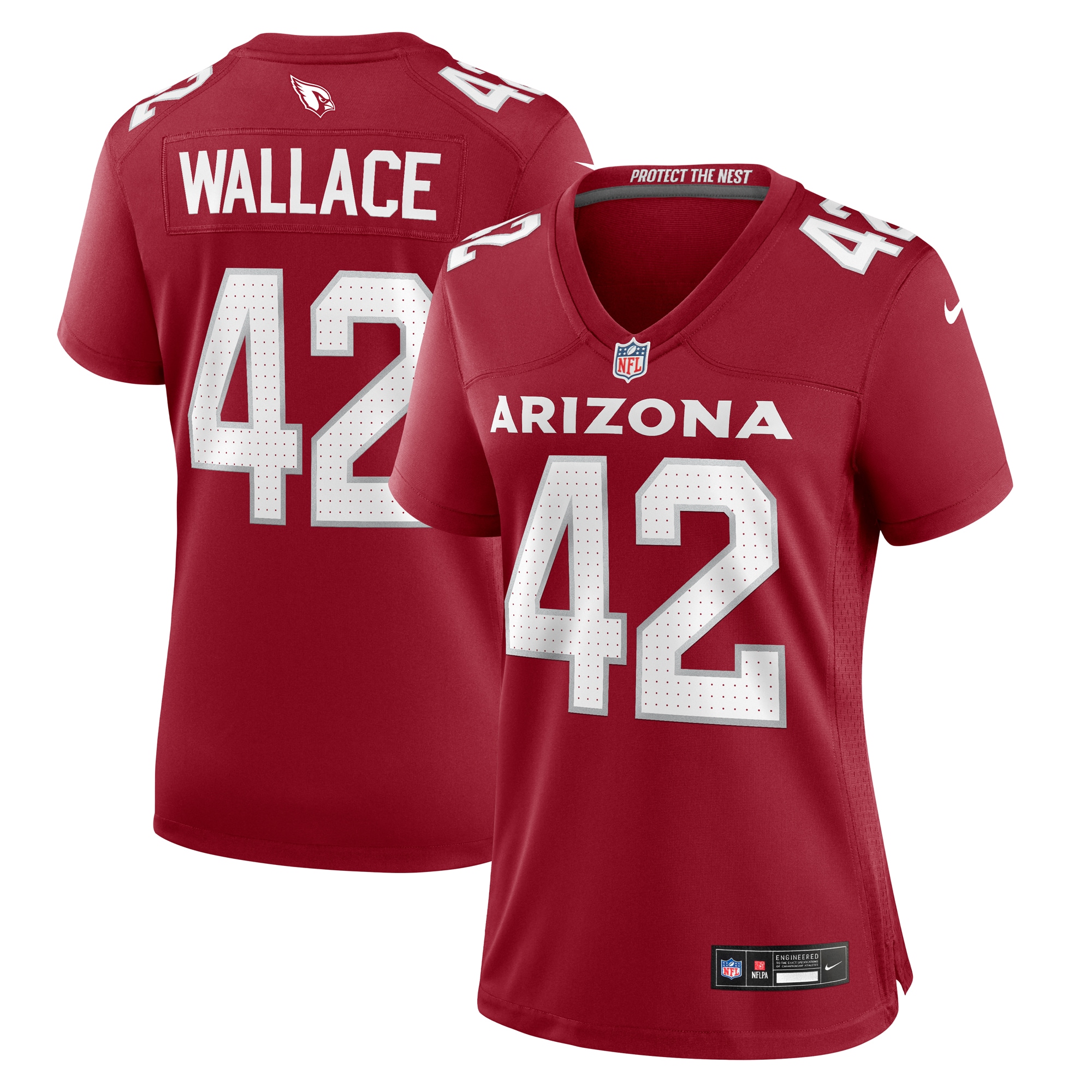 Women’s Arizona Cardinals K’Von Wallace  Cardinal Team Game Jersey 2