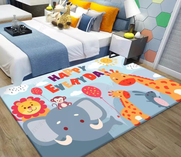 3D Cartoon Animal Pattern Non-Slip Rug Mat 30