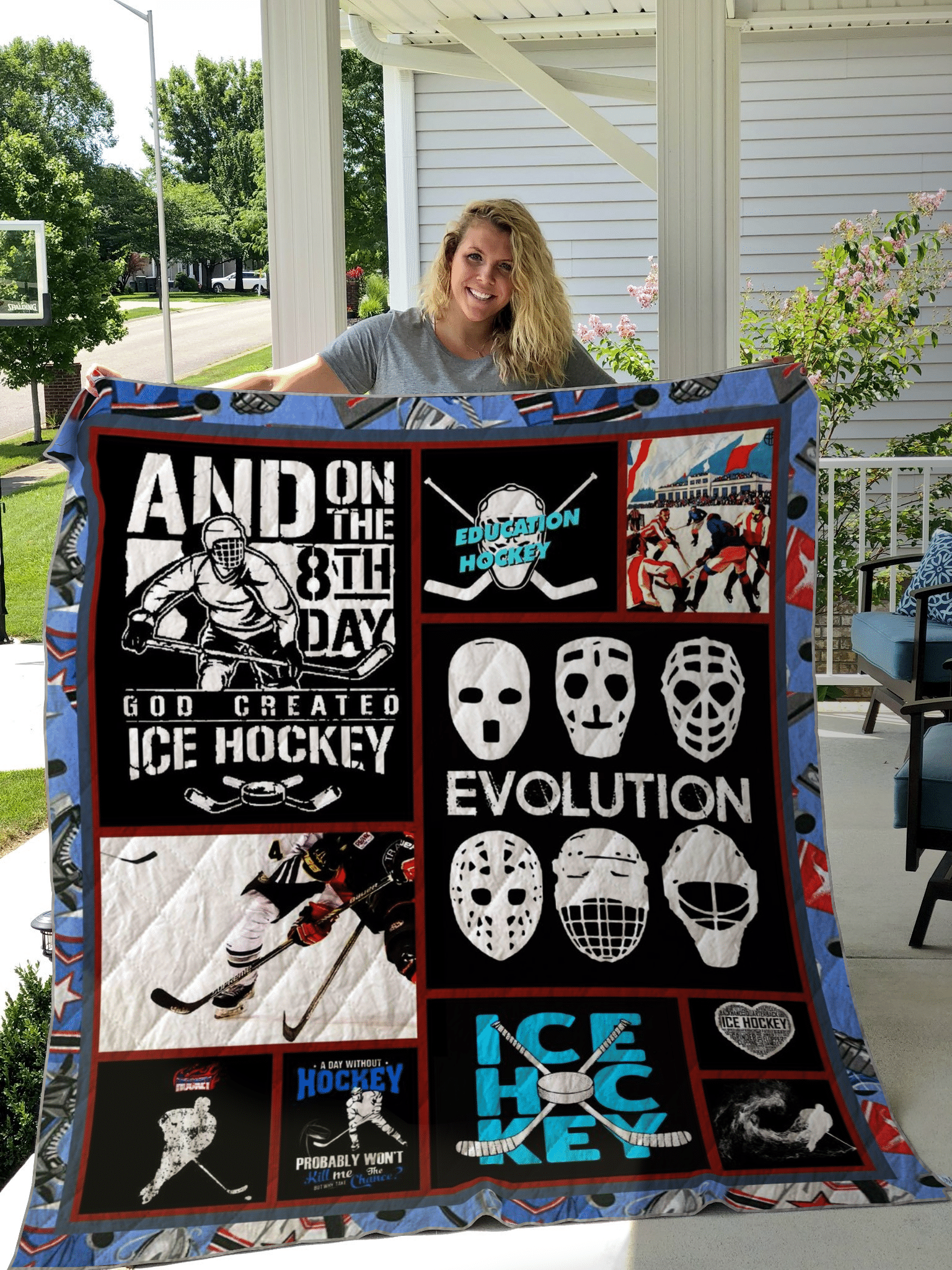 Hockey Quilt Blanket ABC22103730
