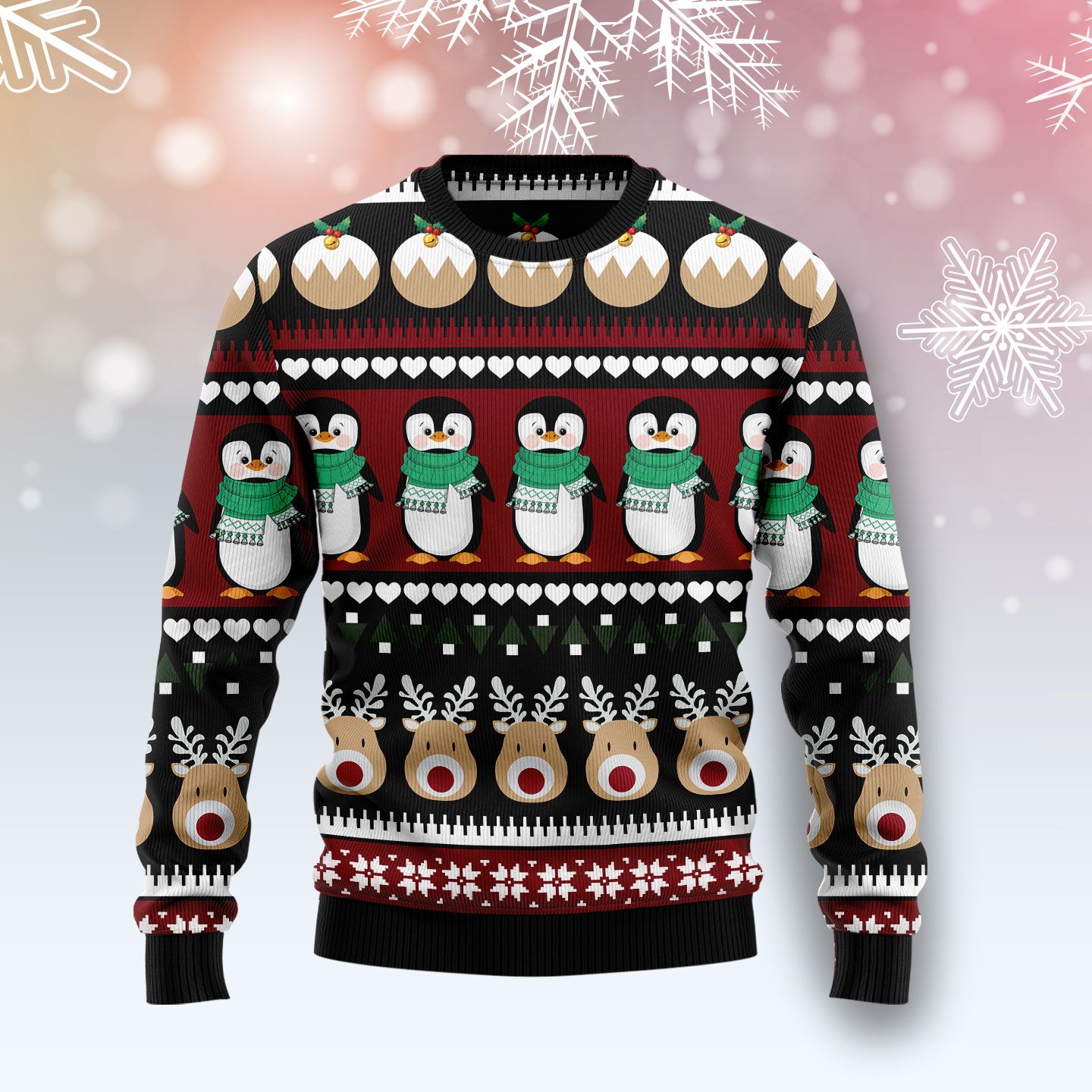 Penguin Group T210 Ugly Christmas Sweater