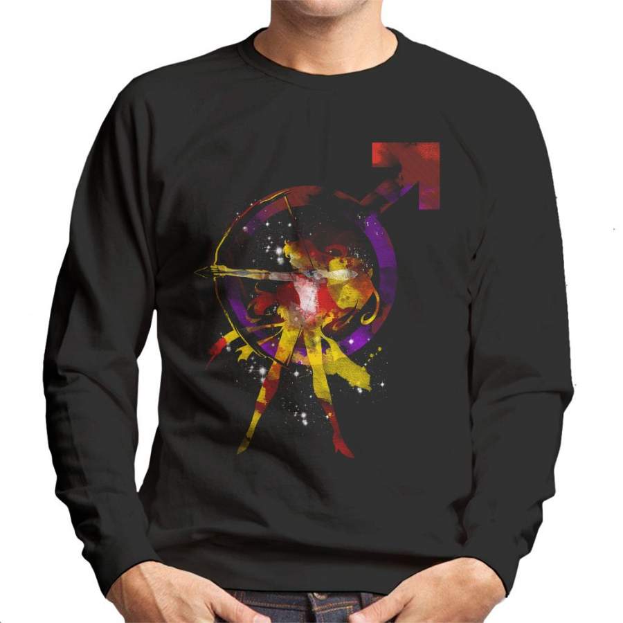 Sailor Moon Sailor Mars Splash Print Men’s Sweatshirt