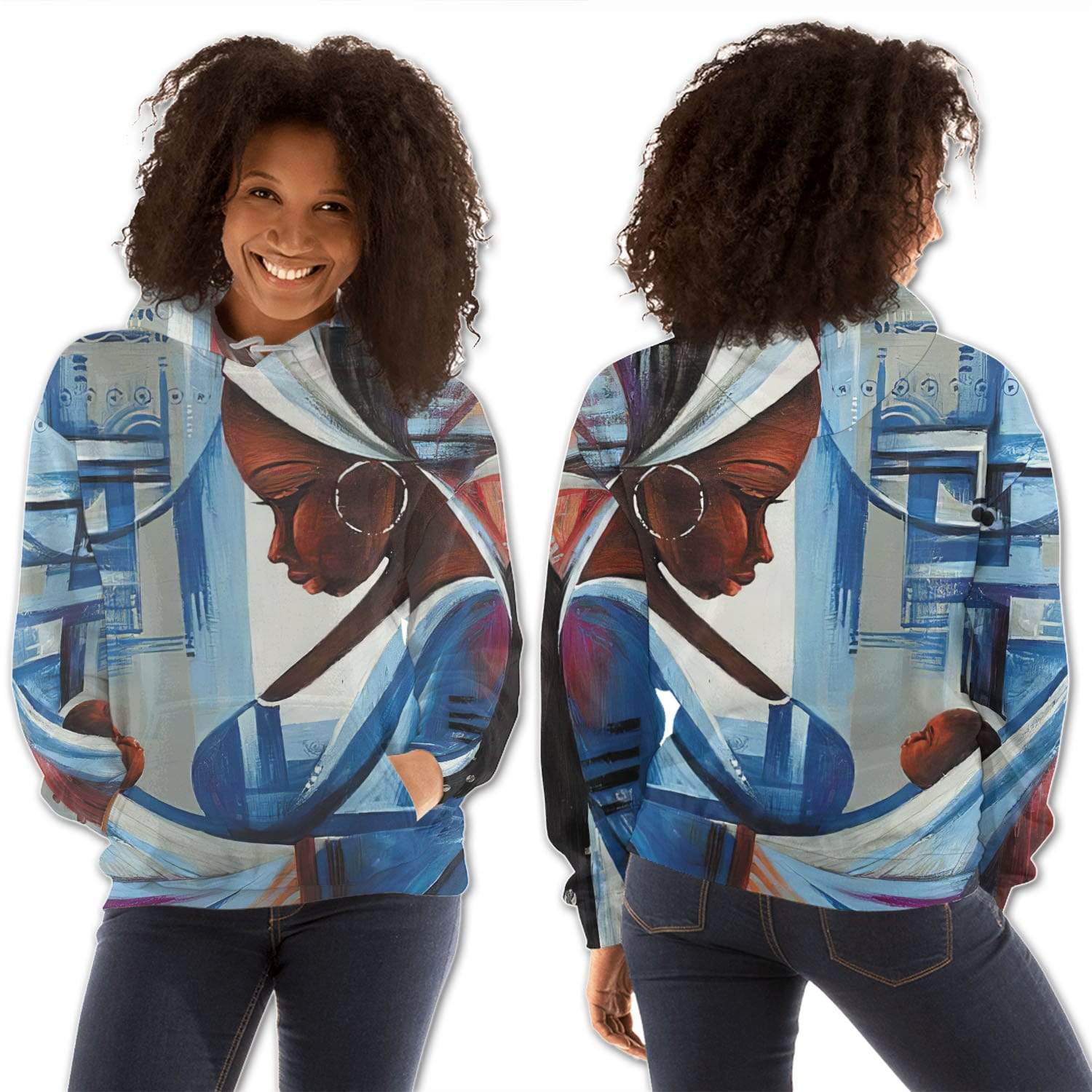 African American Hoodies Pretty Afro American Woman Black History Shirt