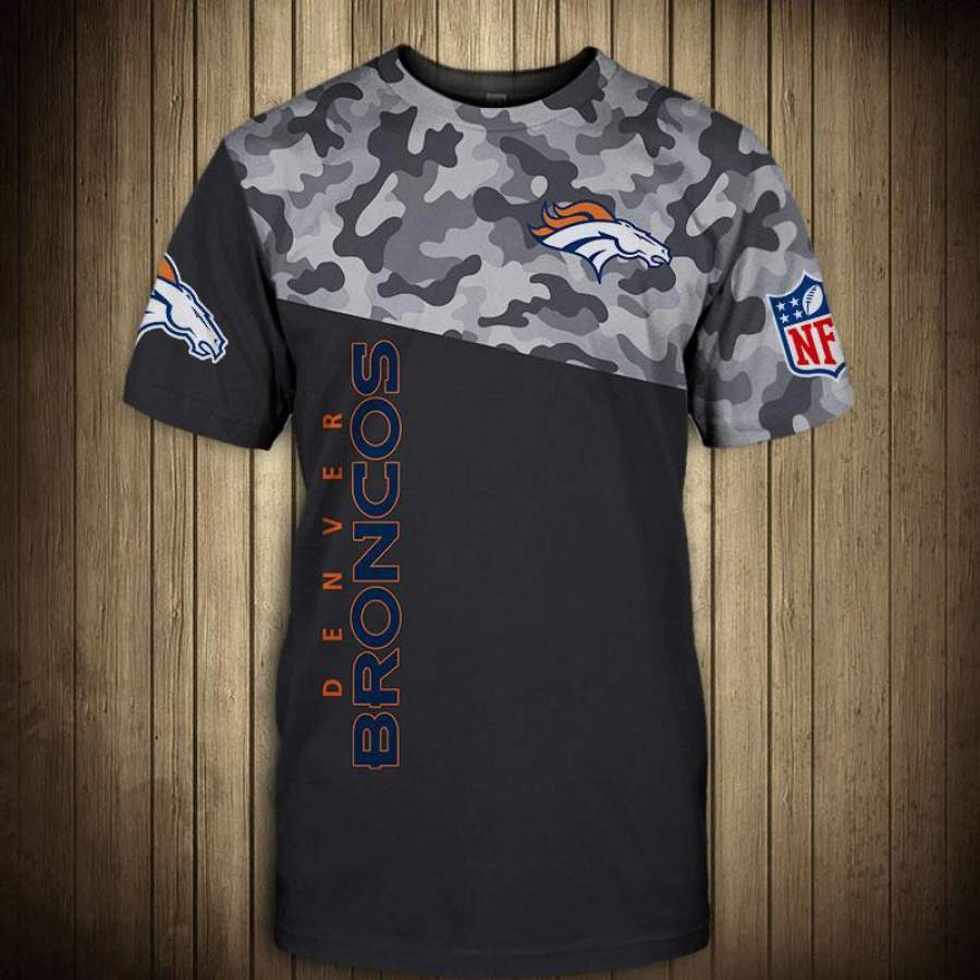 Denver Broncos Military T T-Shirt 3D All Over Print 3D Short Sleeve