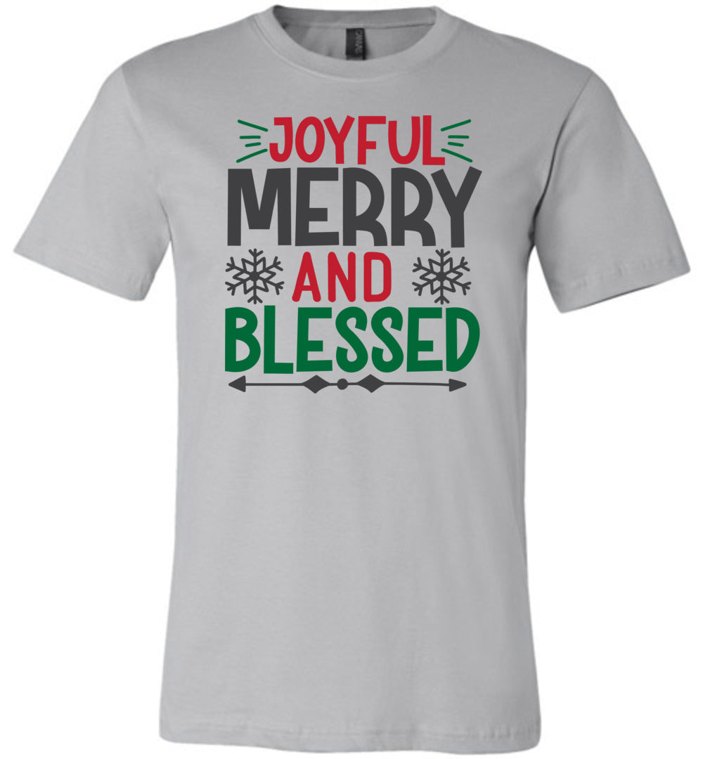 Joyful Merry And Blessed Christian Christmas Shirts