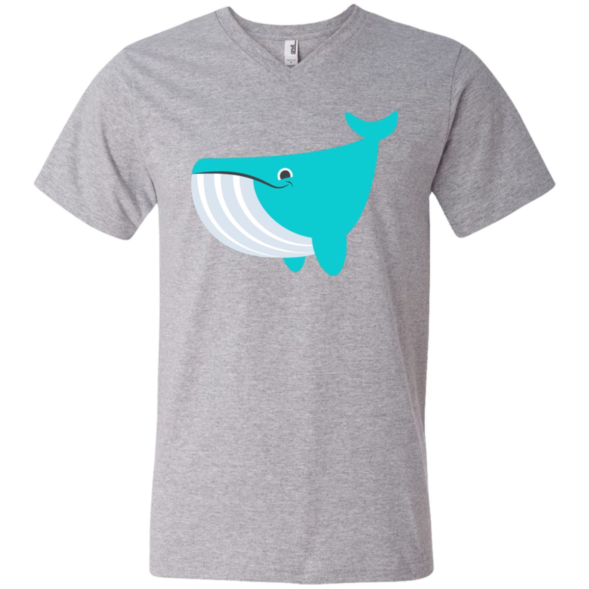 Whale Emoji Men’S V-Neck T-Shirt