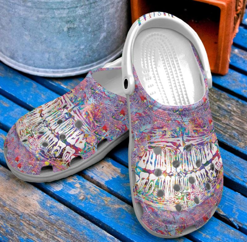 Colorful Dentist Cool Dentist Gift For Lover Rubber clog Shoes Comfy Footwear