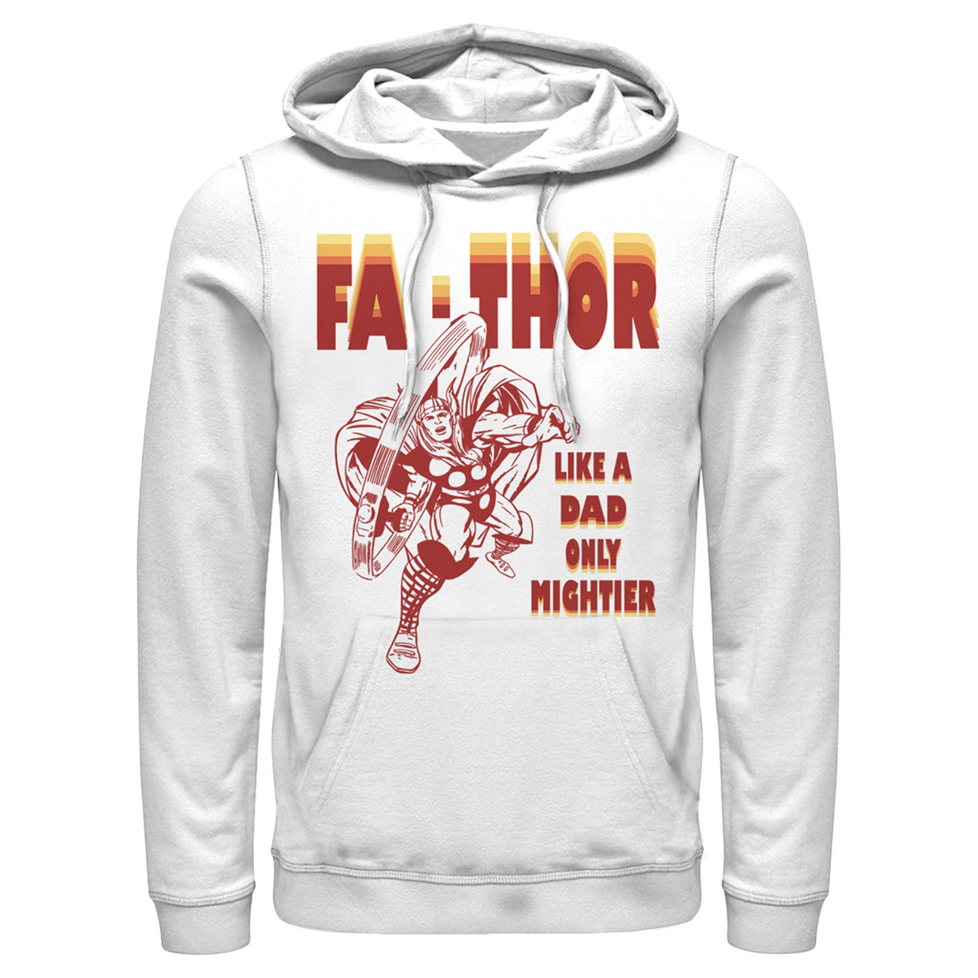 Men’S Marvel Fa-Thor Like A Dad Only Mightier Comic Thor Pull Over Hoodie