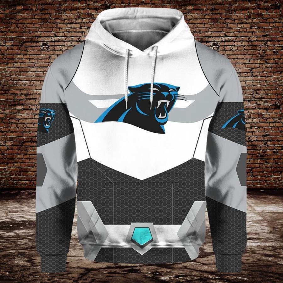 Carolina Panthers Silver Hoodie