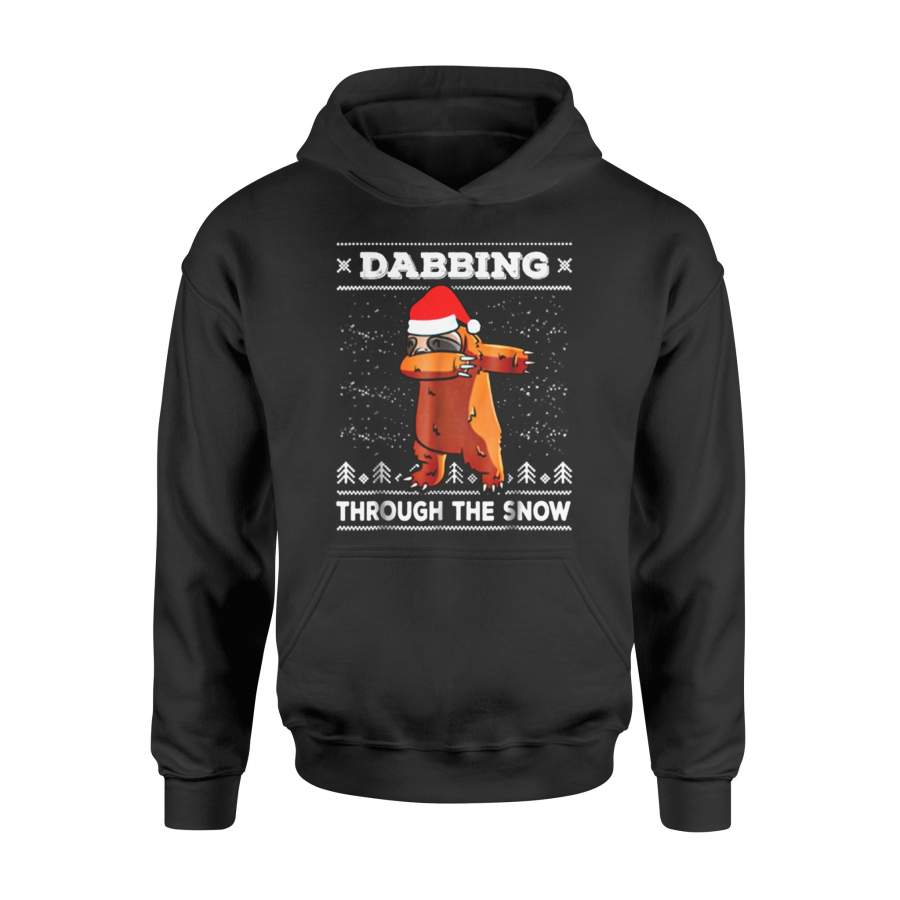 Christmas gift idea Dabbing Sloth Ugly Dab Dance T-Shirt – Standard Hoodie