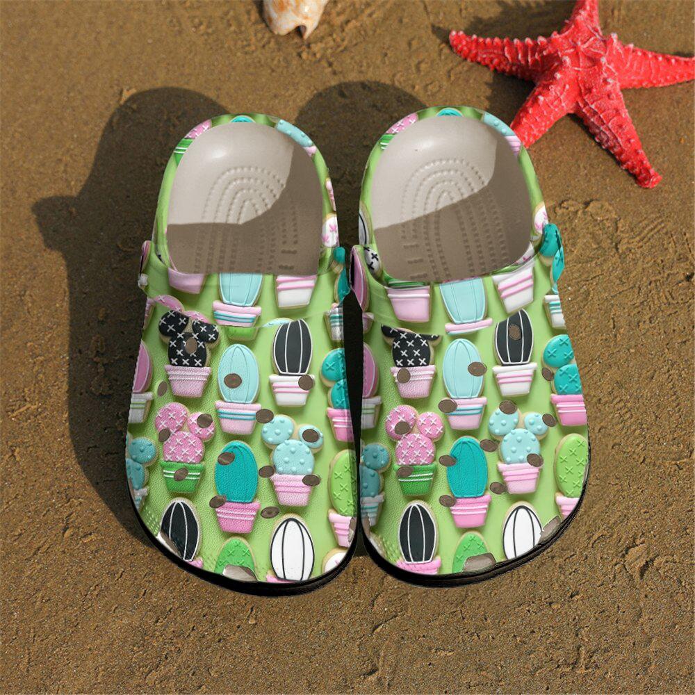 Gardening Personalized Clog, Custom Name, Text, Color, Number Fashion Style For Women, Men, Kid, Print 3D Lovely Cacti