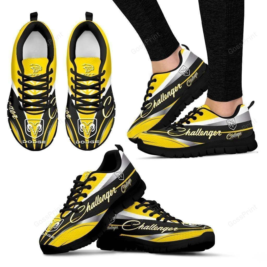 Dodge Challenger Sneakers For Men & Women Ver 1 (Yellow)