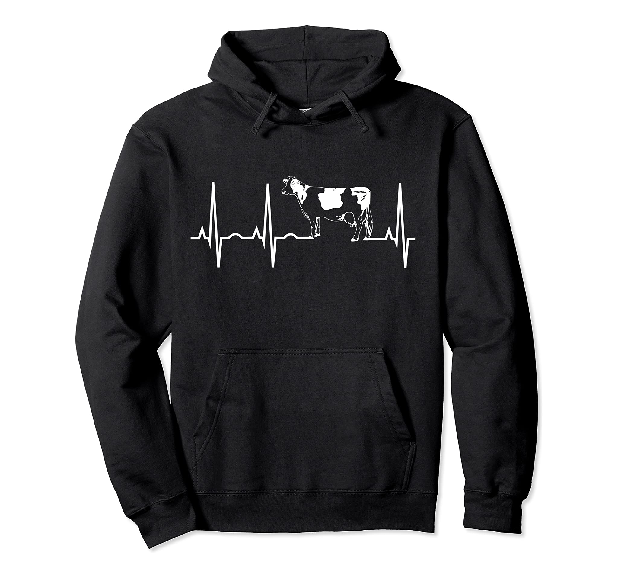 Cow Heartbeat Shirt – I Love Dairy Cows Hoodie for Farmers