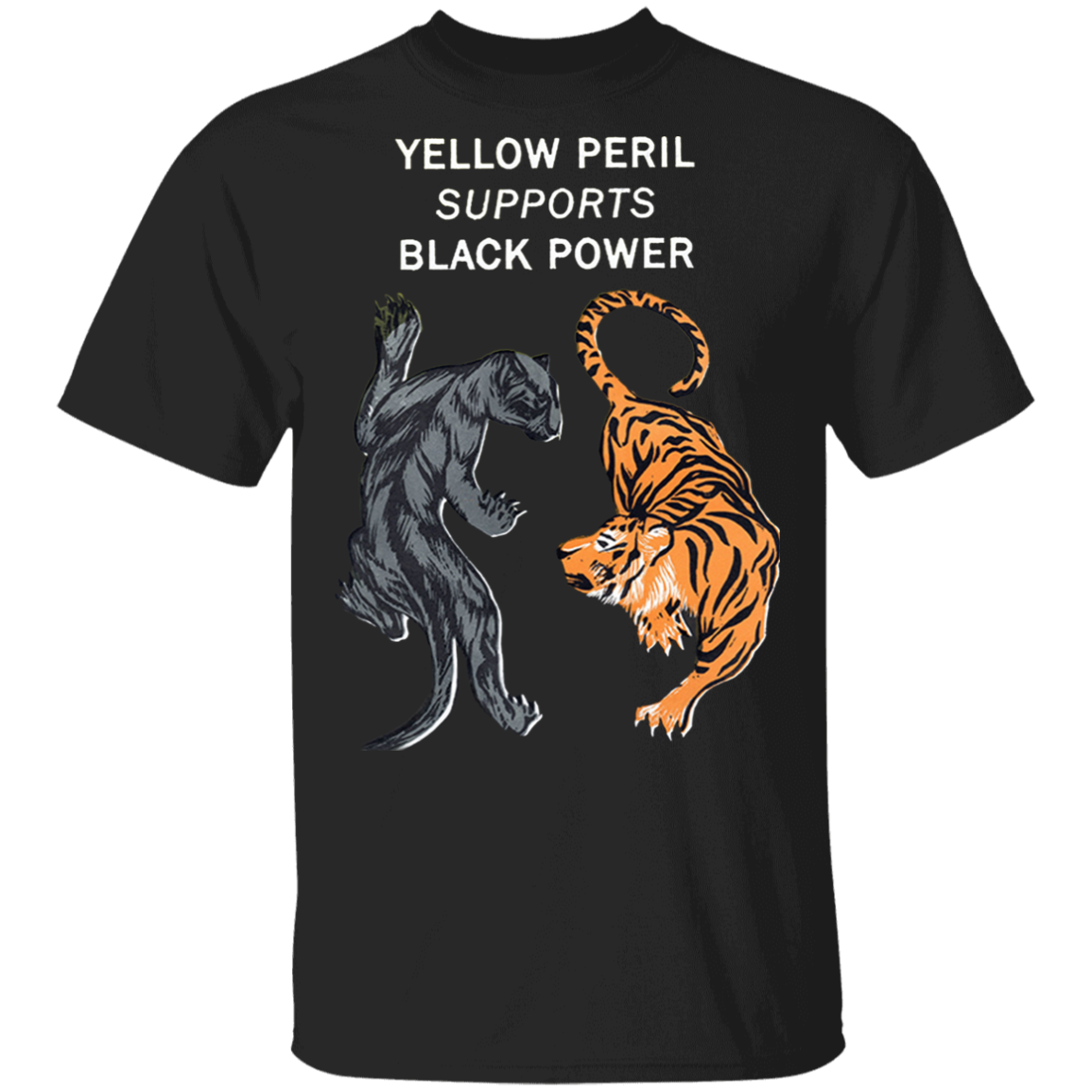 Yellow Peril Support Black Power Shirt Asian For Black Lives Stop AAPI Hate T-shirt