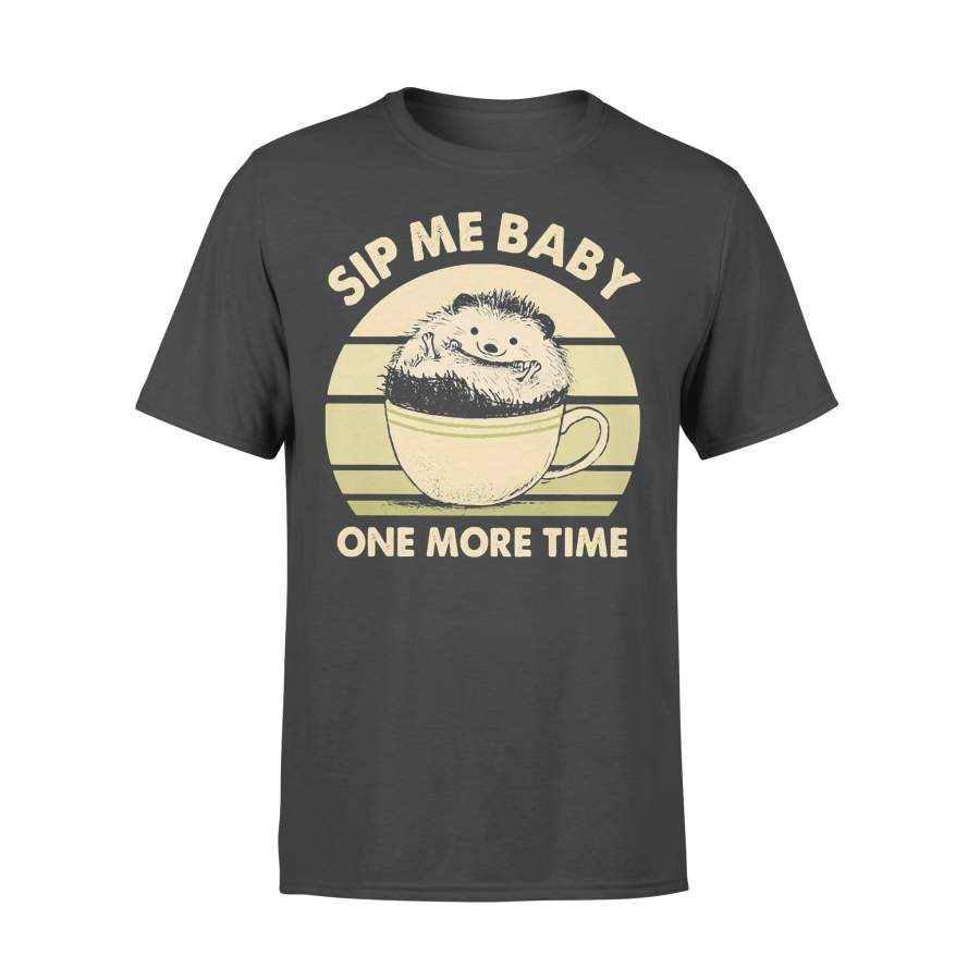 Hedgehog Sip Me Baby One More Time Vintage T-shirt