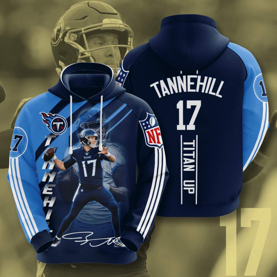 Tennessee Titans Ryan Tannehill Hoodie 3D Style5055 All Over Printed