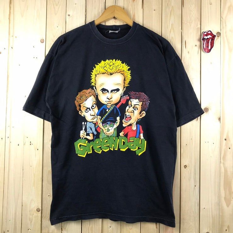 Vintage 90S Greenday Shortsleeve Band Nimrod By 90S Tags Vintage Greenday Band Shirt