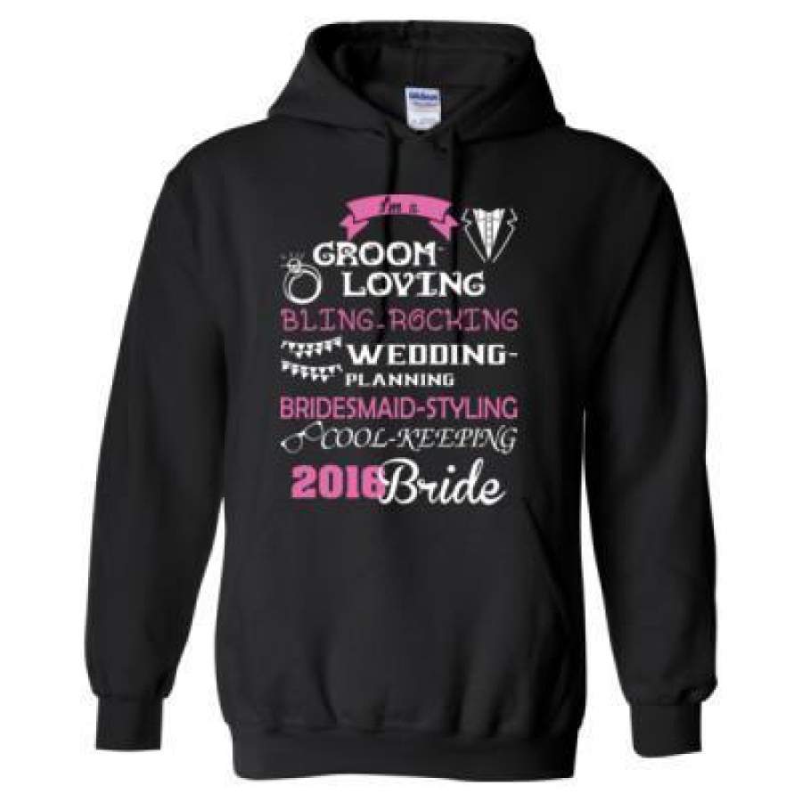 AGR I Am A Groom Loving Bling Rocking Wedding Planning Bridemaid Styling Cool Keeping 2016 Bride – Heavy Blend™ Hooded Sweatshirt