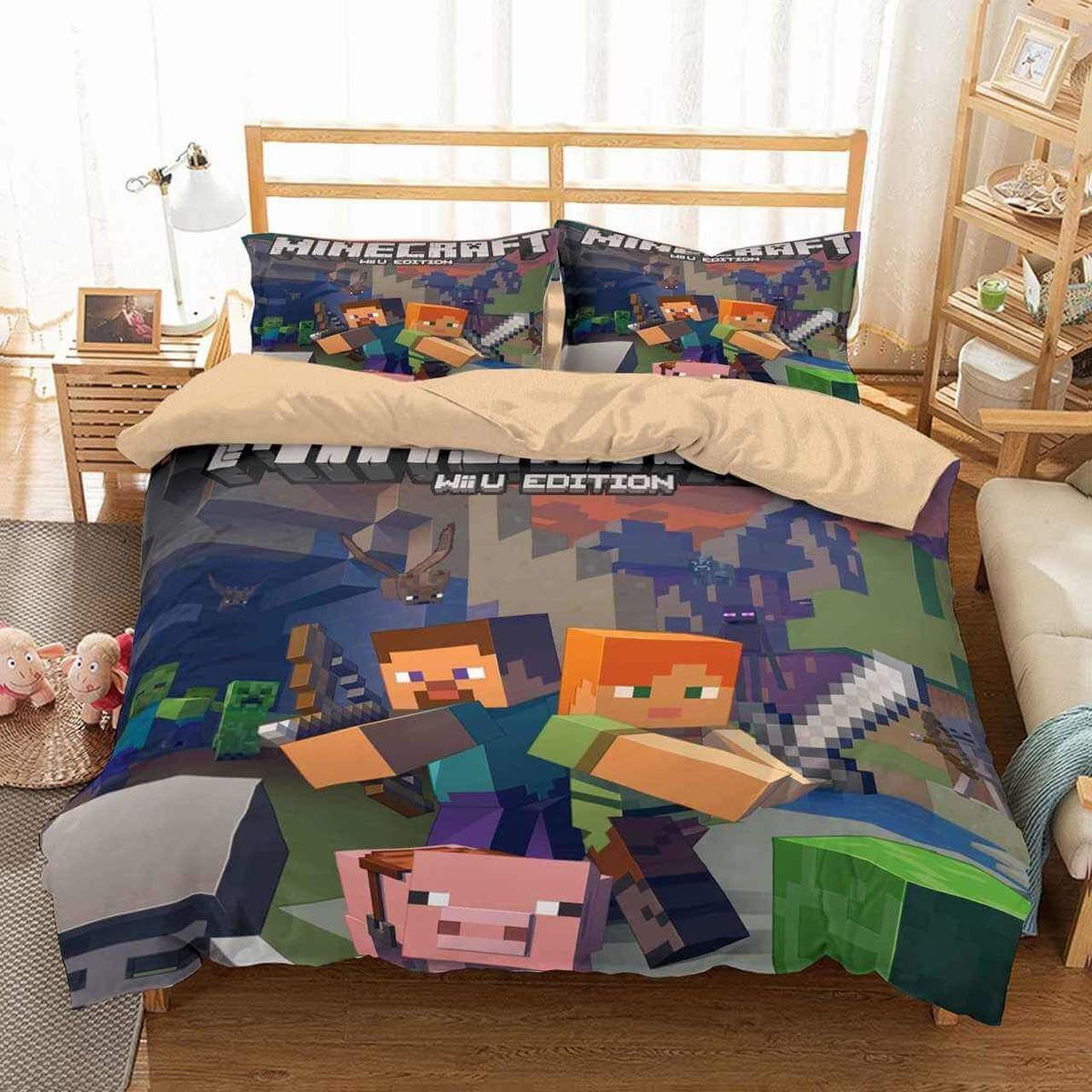 3D Minecraft Characters Bedding Set Duvet Cover X Amp Pillow Cases