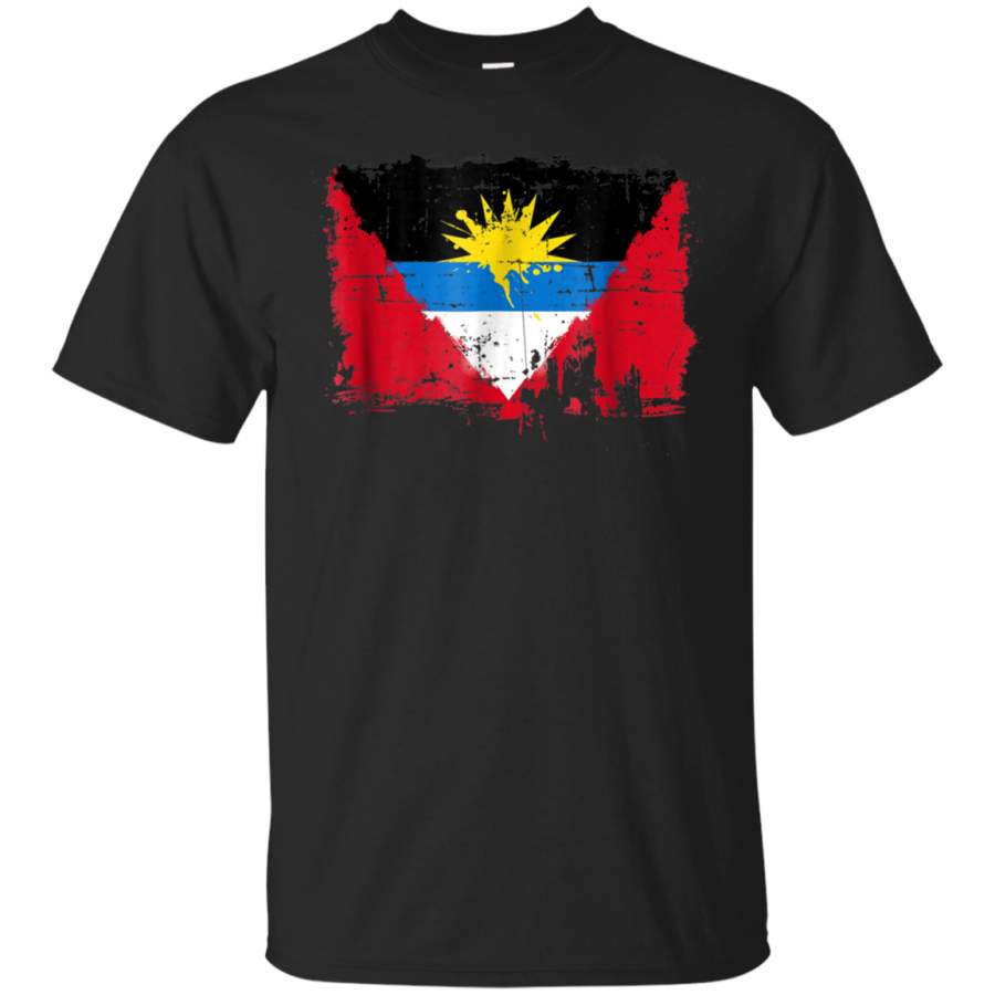 AGR Antigua and Barbuda Flag T Shirt Distressed Vintage Style