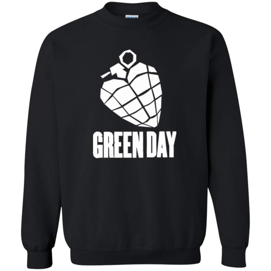 AGR Green Day – White Crewneck Pullover Sweatshirt