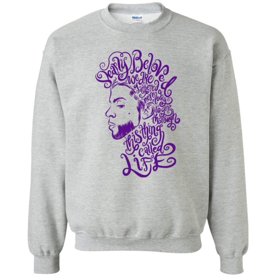 AGR dearly beloved prince Crewneck Pullover Sweatshirt