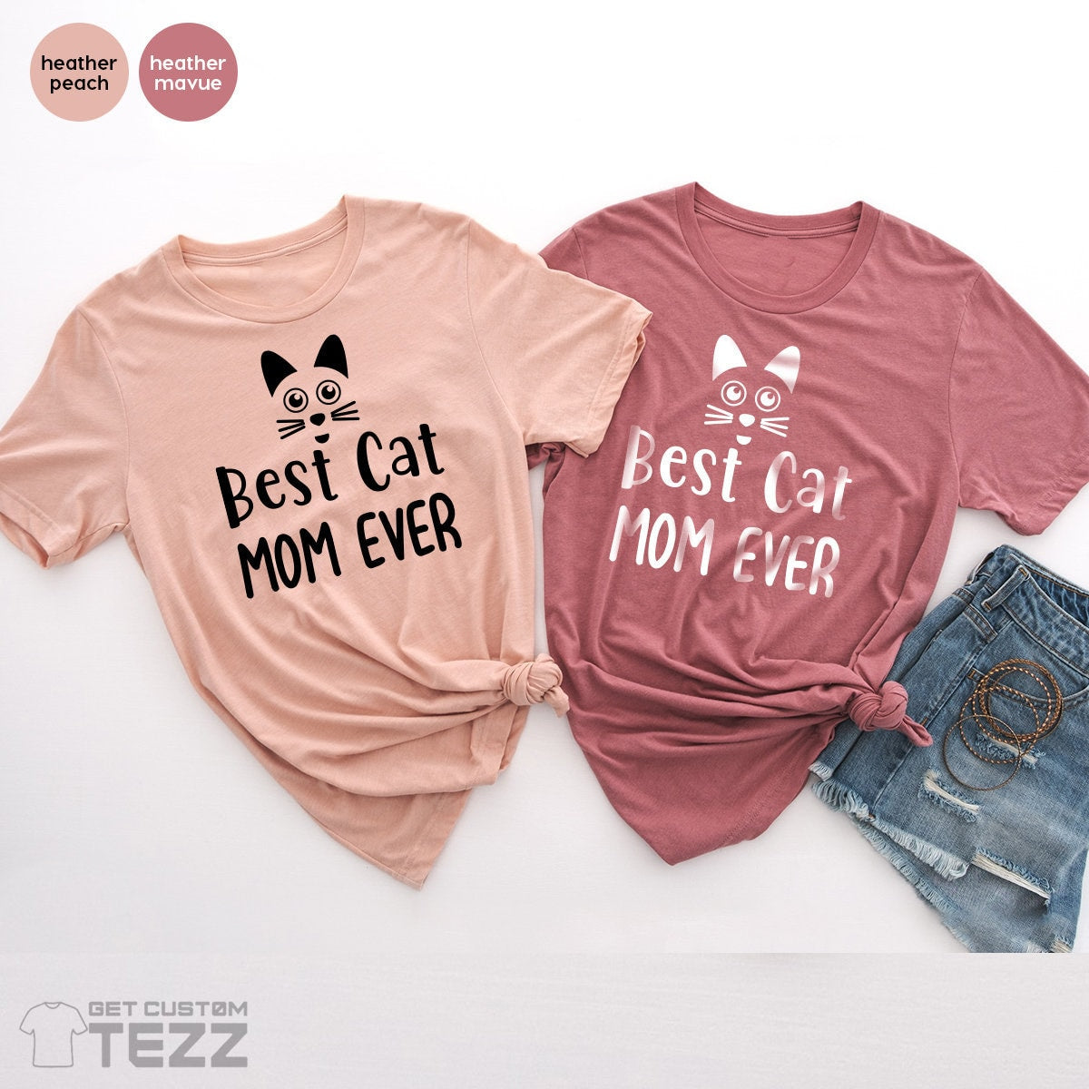 Cat Mom T-Shirts, Cat Person T Shirts, Cat Lover Gifts, Mothers Day Shirt, Cat Owner Shirts, Funny Cat Tshirt, Best Cat Mom Ever, Kitten Tee