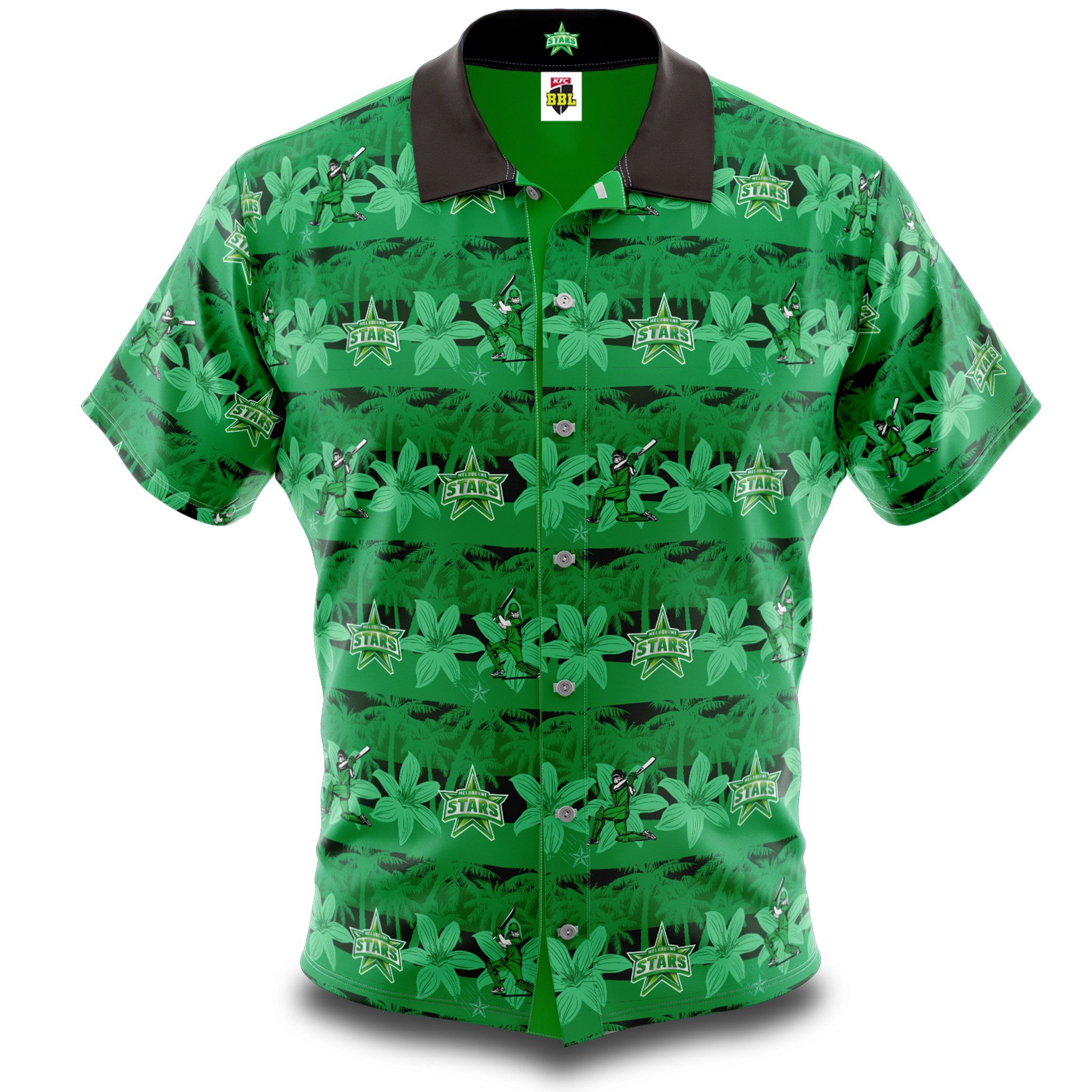 Bbl Melbourne Stars Hawaiian Shirt