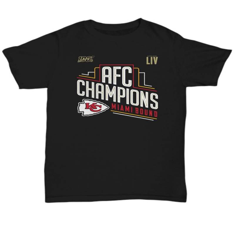 Kansas City Chiefs Afc Champions Miami Bound Men And Women T Shirt S-5Xl