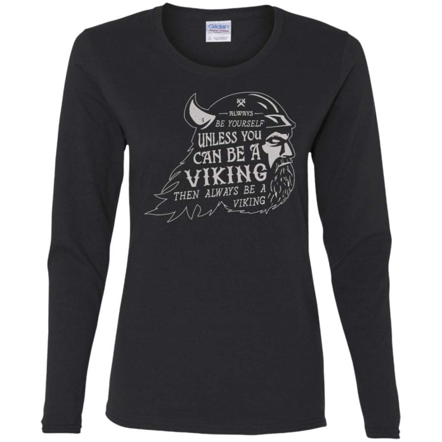 AGR Always be a Viking Ladies’ Cotton LS T-Shirt