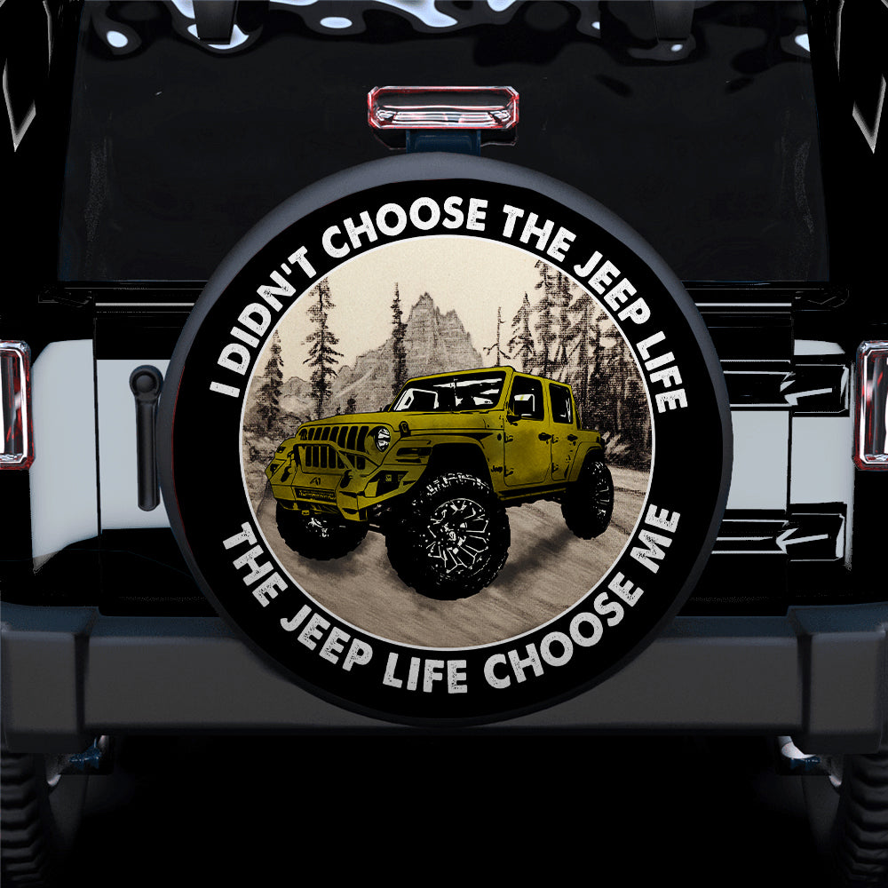 The Jeep Choose Me Yellow Jeep Car Spare Tire Covers Gift For Campers