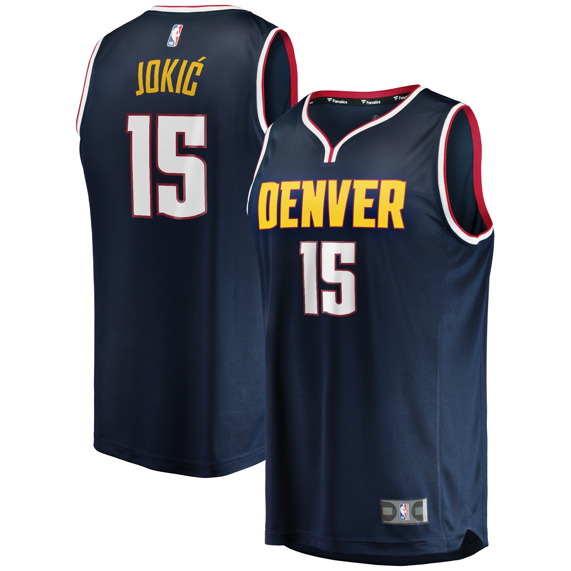 Nikola Jokic Denver Nuggets Branded Fast Break Player Jersey – Icon Edition – Navy