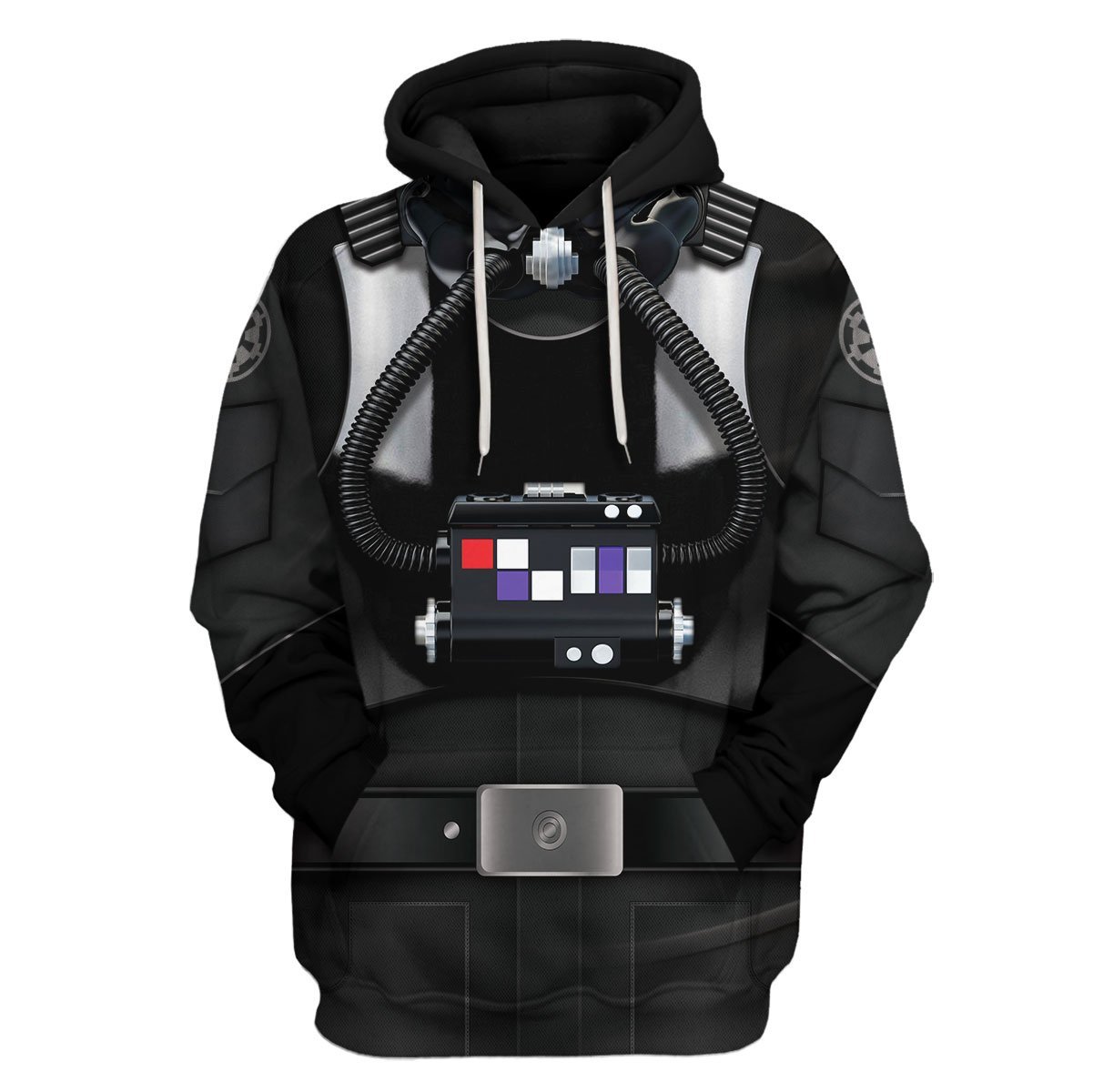 Gearhomies Unisex Tracksuit Hoodies Pullover Sweatshirt Tie Pilot 3D Apparel