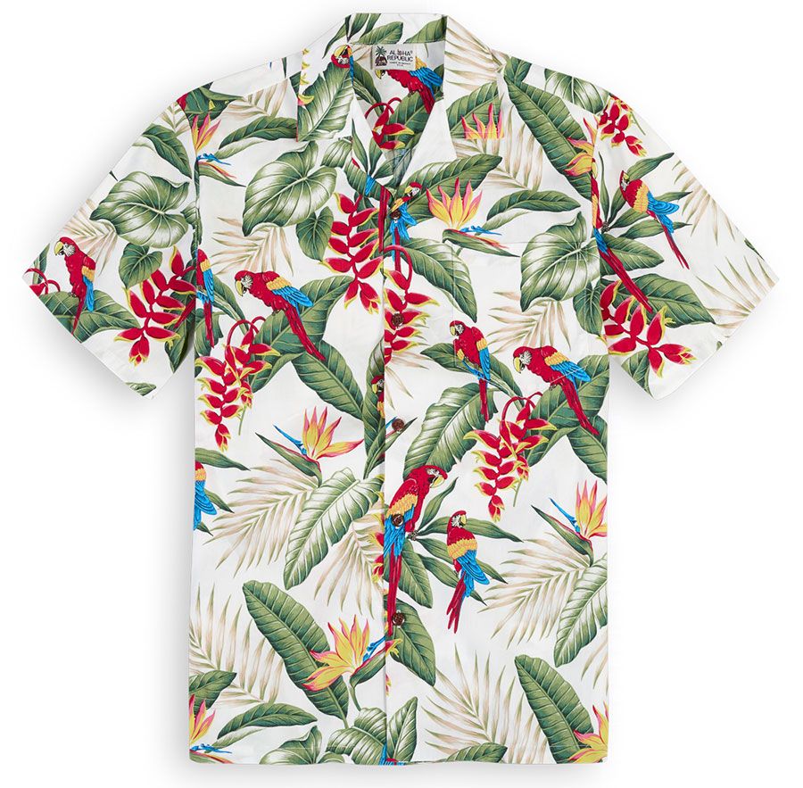 Macaws White Amazing Design Hawaii Shirt Ha57597