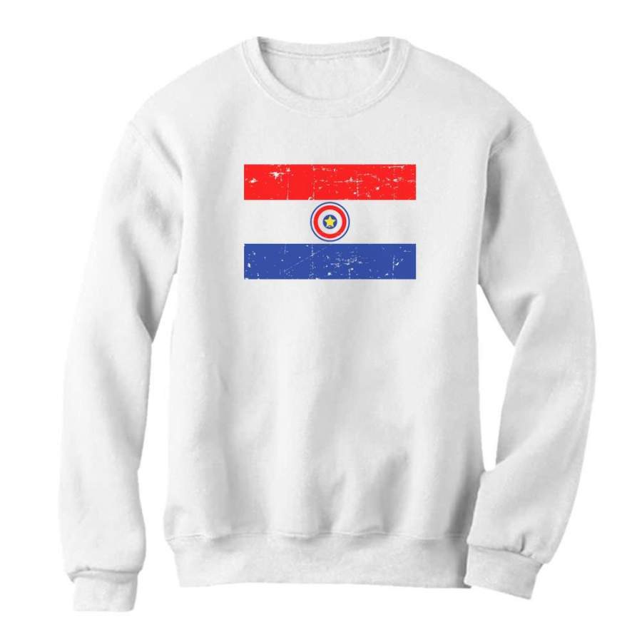 Paraguay Vintage Flag Women Sweatshirt