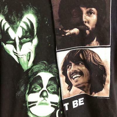 Beatles X Kiss 90s Band T-shirt Metallica Old Clothes Vintage  Unisex 460/sk 9412