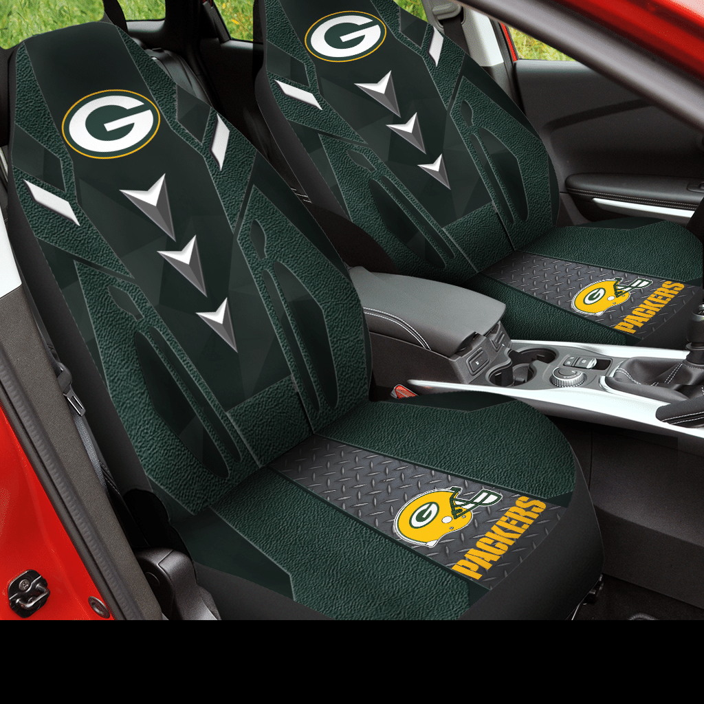 Green Bay Packers Car Seat Covers (Set Of 2) – V6.1