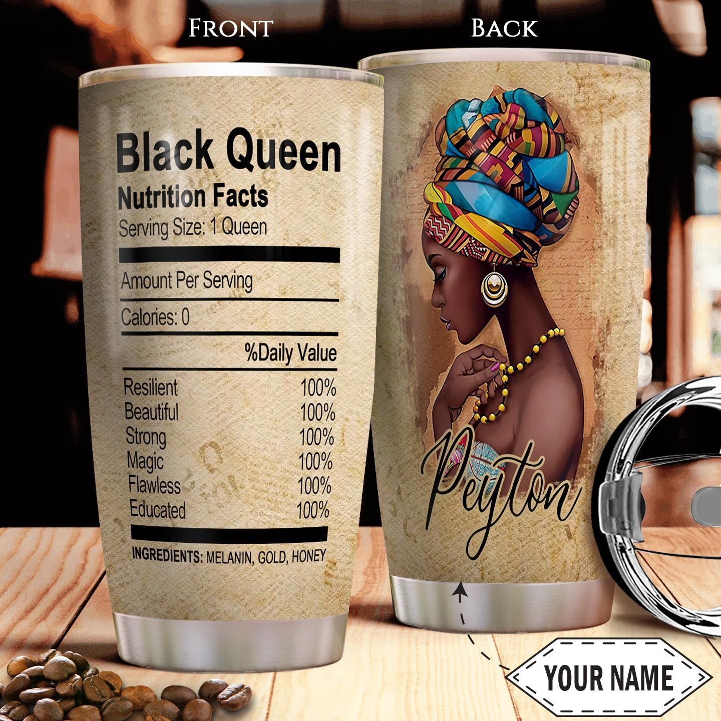 Black Queen Facts Personalized Tha2810038 Stainless Steel Tumbler