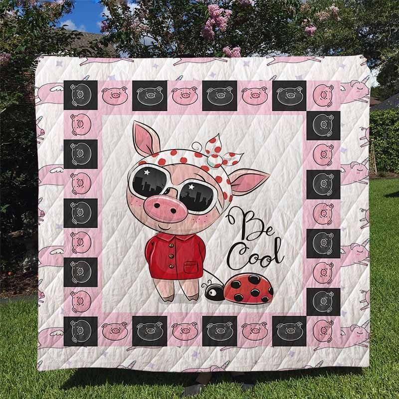 Pig 3D Quilt Blanket 66