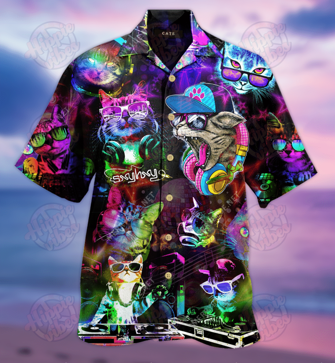 Disco Cats Hawaiian Shirt Ha110614