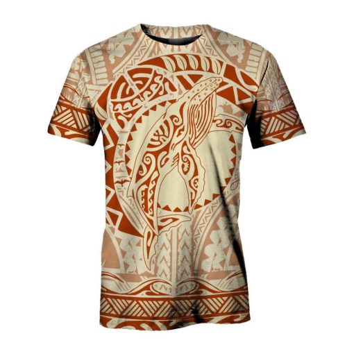 Hawaiian Polynesian Whale All Over Print